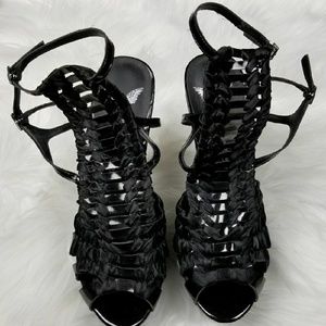 Penny Loves Kenny Black Strappy Heels